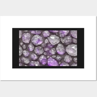Seamless Amethyst Texture II Posters and Art